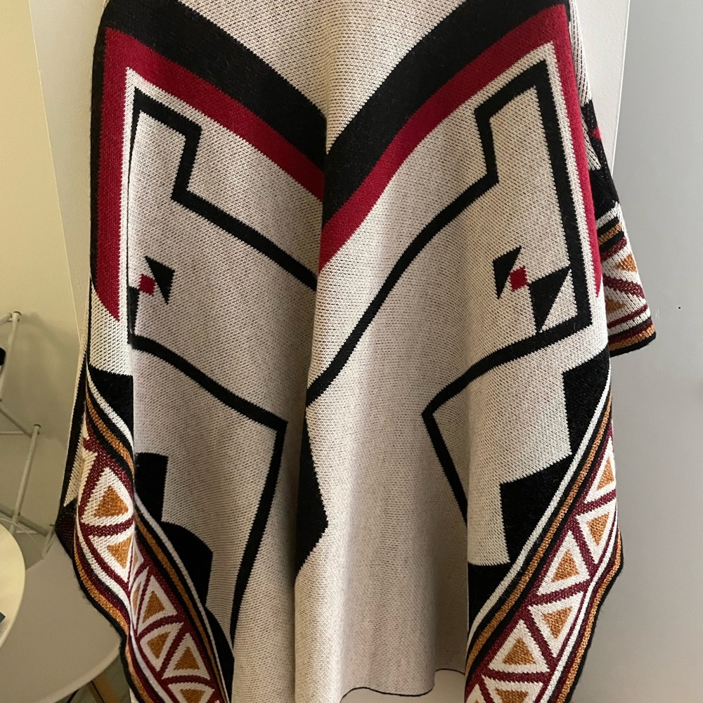 Luxury bohemian look cape - made in Italia alpaca - Etro style - chic chic